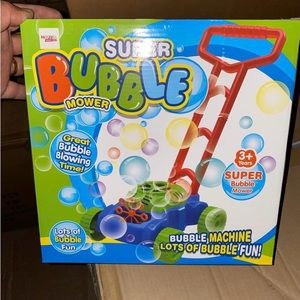 Bubble Lawn Mower, Bubble Blowing Push Toys for Kids.